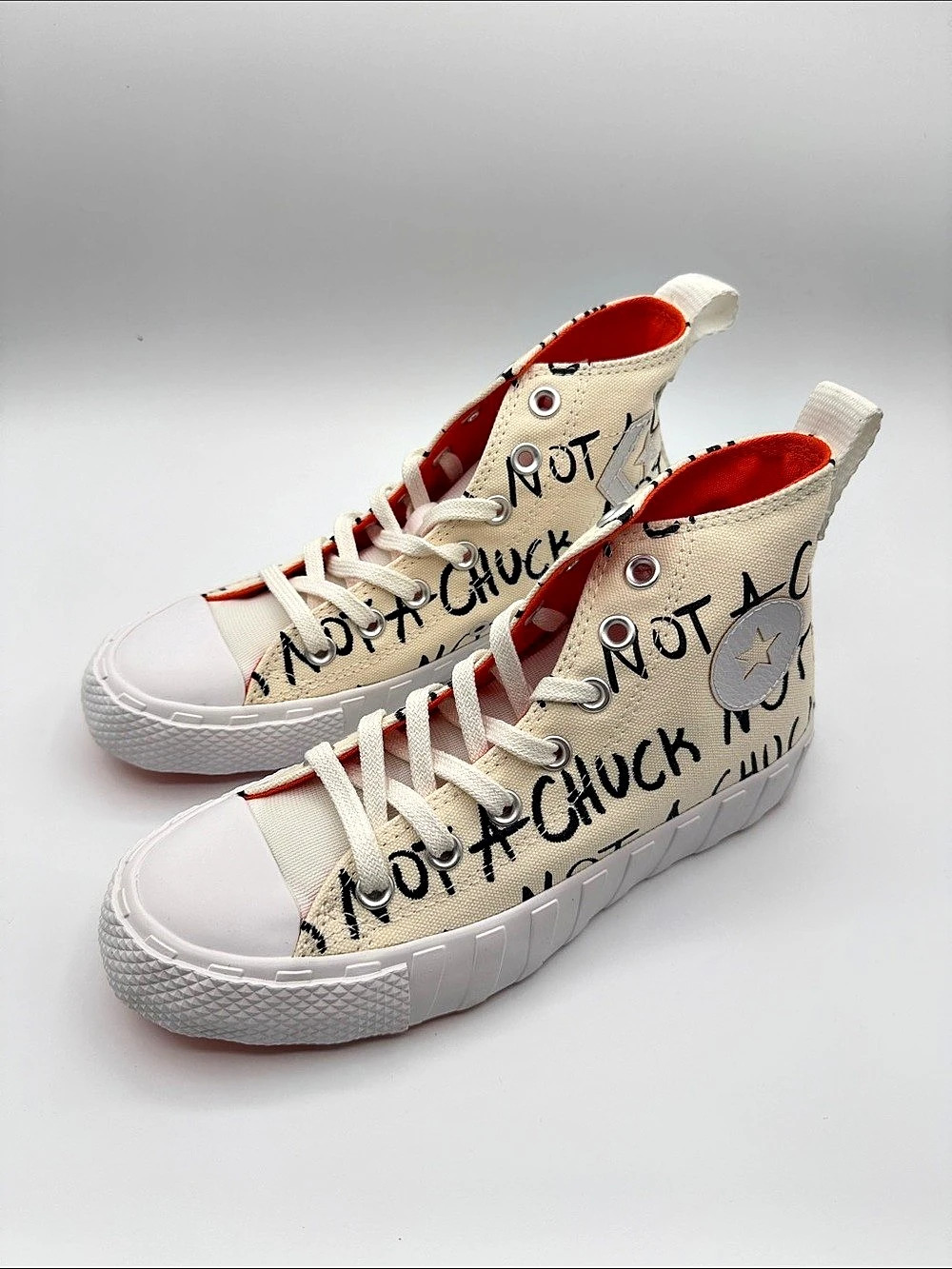 Converse UNT1TL3D High 'Not a Chuck' Sneakers White & Red